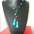 Sautoir en Perles de Turquoise