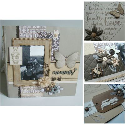 Kit Atelier Album de mars 2017 scrapé par SYLVIE85