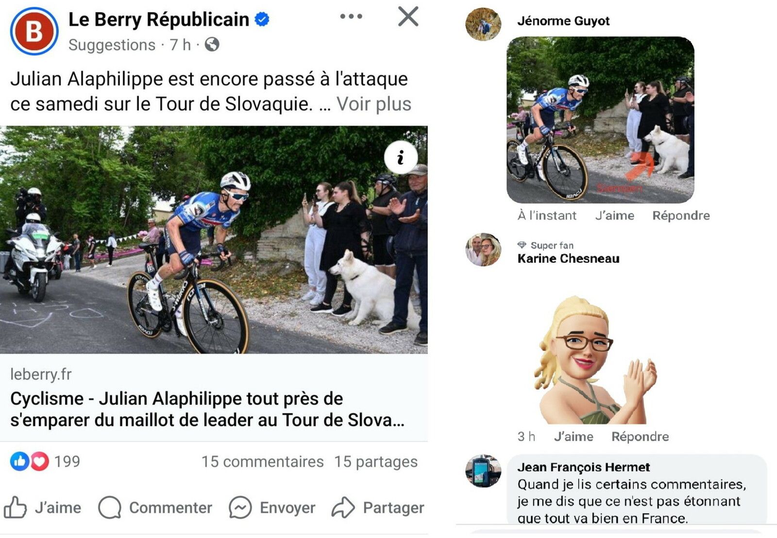commenter le sport sur facebook