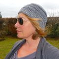 Bonnet au crochet 100 % Laine vierge 