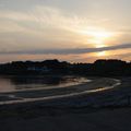 Long nuage sur la plage