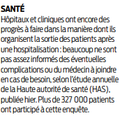 Organisation de la sortie des patients après une hospitalisation