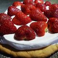 Tarte à la chantilly de soja et fraises