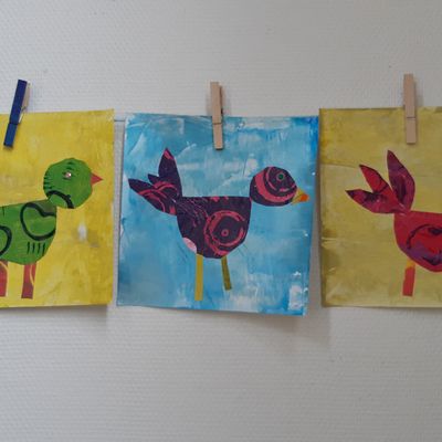 Papiers peints et oiseaux