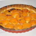 Tarte au flan et aux abricots