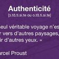 Authenticité, Marcel Proust