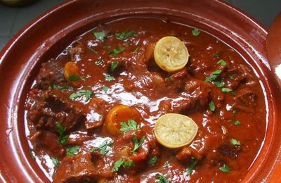 Tajine de joues de boeuf