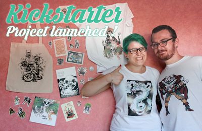 Kickstarter: t-shirts, totebags, prints, stickers et artbooks dispos !