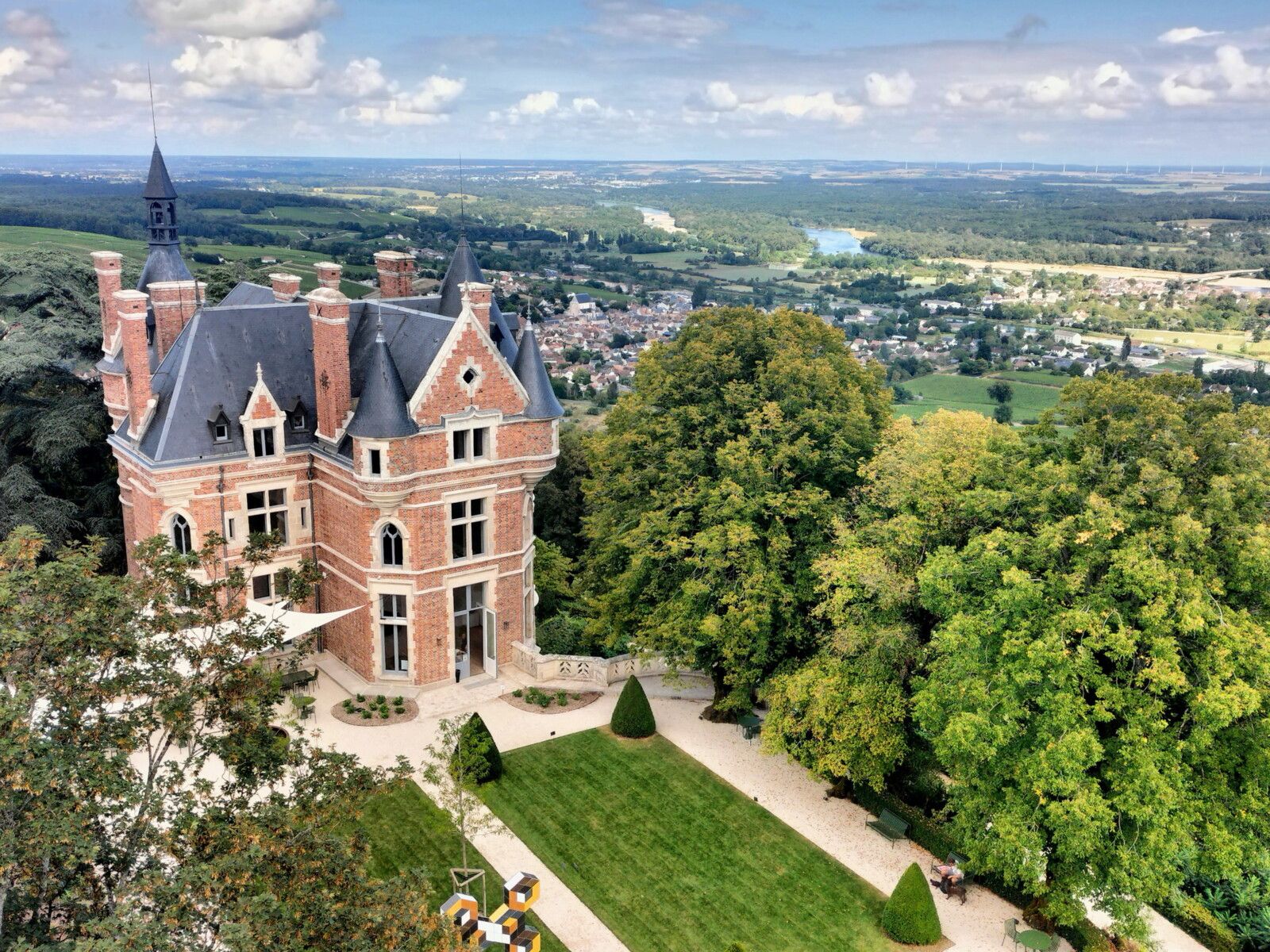 Sancerre, parc du château, tour des Fiefs, panorama Nord (18)
