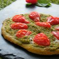 Sablé aux tomates cerises, pesto