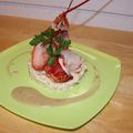 homard tiède, rémoulade de cèleri, sauce homardine