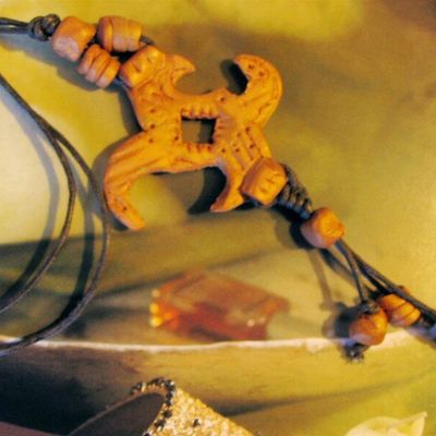 Pendentif Fimo et noeuds chinois