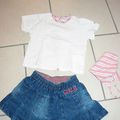 Ensemble t shirt okaidi et jupette