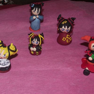 mes petites figurines qui doivent encore subir