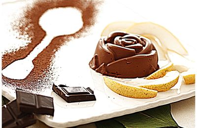 Pavé au chocolat/ poire 3 ingrédients