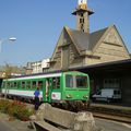 TER en gare de Dinan (Côtes d'Armor).