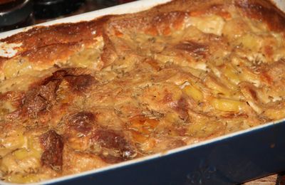 GRATIN DE POMMES DE TERRE AU MUNSTER ET AU CUMIN