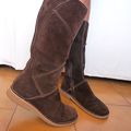 Bottes daim et coutures - T38