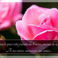 UNE PENSEE POUR CETTE JOURNEE DU 8 MARS, JOURNEE DE LA FEMME...