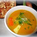 Soupe au chou et légumes variés à la poudre de baobab 