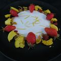 Dessert à l'assiette: fraise citron