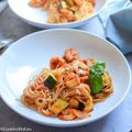 Capellini aux gambas