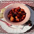 Salade de fruits façon sangria.