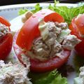 UN MENU POUR LE MERCREDI DES ENFANTS – PANIERS DE TOMATES AU THON
