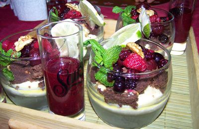 Gourmandise acidulée en verrine