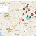 Carte des principaux sites touristiques et animations à proximité de nos gîtes et chambres d'hôtes en Anjou