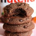 Cookies moelleux au nutella® et aux pépites de chocolat