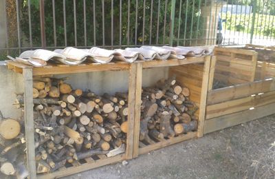 Bac à compost + Abri à bois en palettes