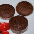 Muffins moelleux chocolat et pépites de chocolat