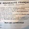 LA RENTREE EN 1930 :  le multiplicateur ?