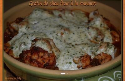 Gratin de chou-fleur à la romaine