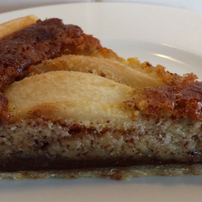Tarte noisettine aux poires