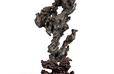 Two 'Lingbi' scholar's rocks sold at Sotheby's NY 22 November 2024