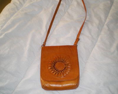 Sac vintage cuir camel