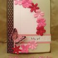 {Baby girl card} - Carte baby girl