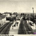 Gares vues du ciel : Is-sur-Tille (côte d'Or).