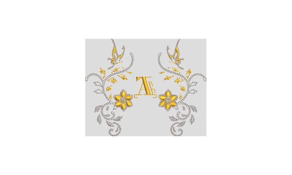 Corbeille douce nuit.. monogrammes 