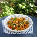 Salade de carottes & pois chiche, chermoula à l'orange et aux épices