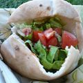 Pita au boeuf épicé et aux légumes croquants (5,5 pts)