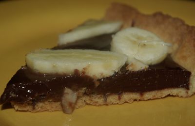 Tarte banane-chocolat
