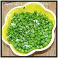 Salade de petits pois frais