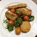 Escalopes de veau panées au parmesan