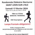 La Beauséjour - Randonnée Pédestre Nocturne à Saint-Léon-Sur-L'Isle - Samedi 17 février 2024 