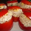 TOMATES CRUES FARCIES AU THON