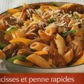 Saucisses et penne rapides