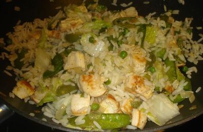 RIZ FRIT AU POULET, FACON THAI
